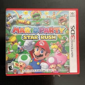 Nintendo 3DS Mario Party: Star Rush w/Case & Insert TESTED